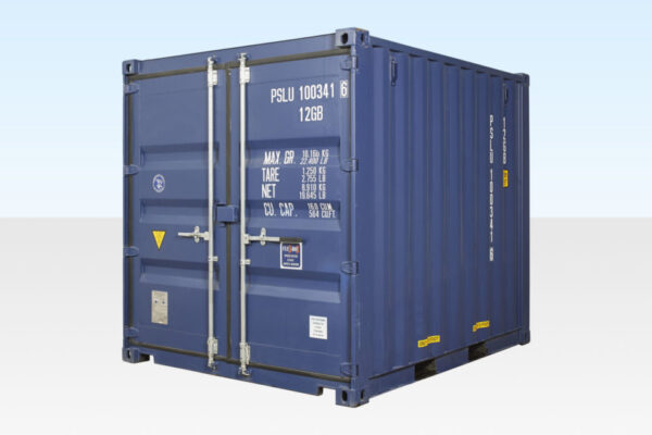 NEW 10FT SHIPPING CONTAINER (BLUE) INFORMATION