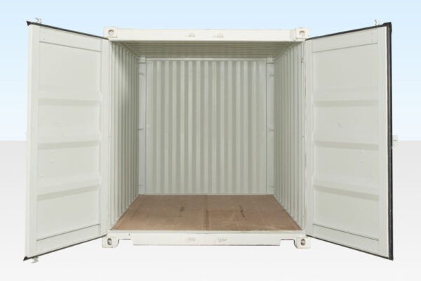 10Ft X 8Ft Shipping Container (One Trip) – White - Image 4