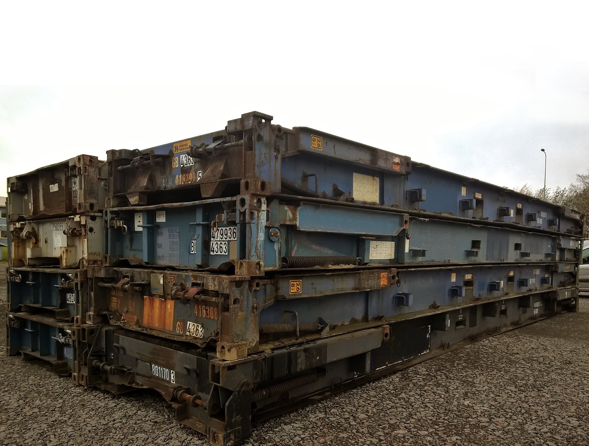 40ft x 8ft Used Shipping Container – Flat-Rack - Image 2