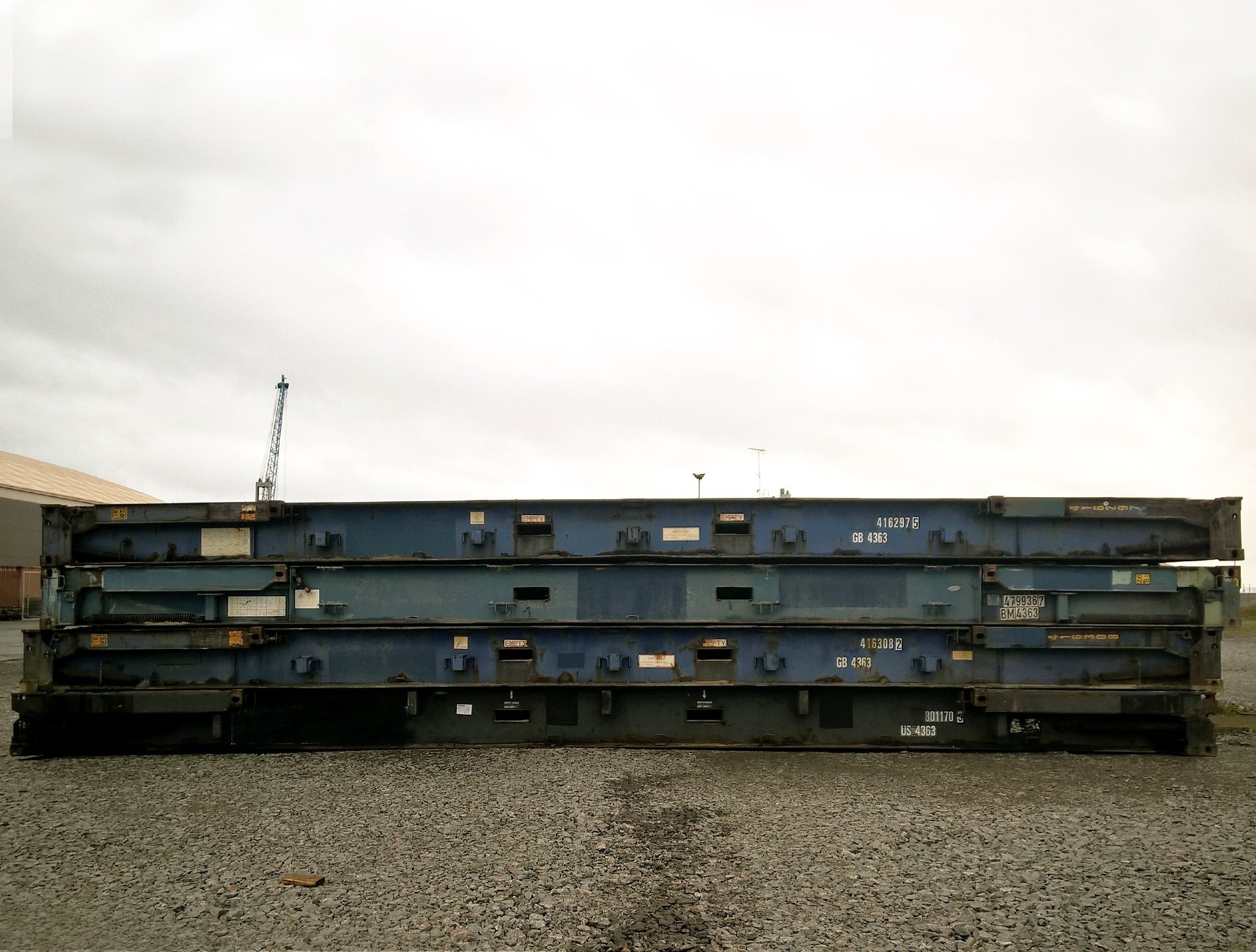 40ft x 8ft Used Shipping Container – Flat-Rack - Image 3