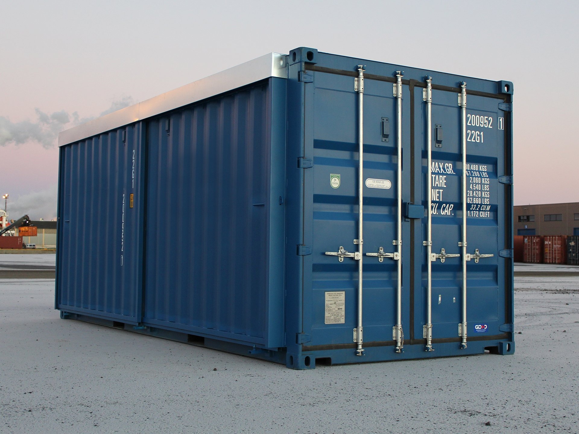 20ft High Cube Container – Hazardous Waste Container, Side opening (9ft 6′ high). - Image 4