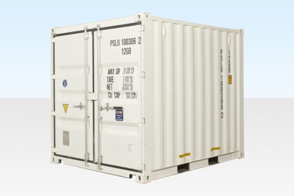 10Ft X 8Ft Shipping Container (One Trip) – White - Image 3