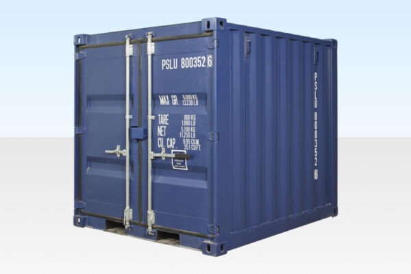 8Ft Shipping Container One Trip (Blue) - Image 3